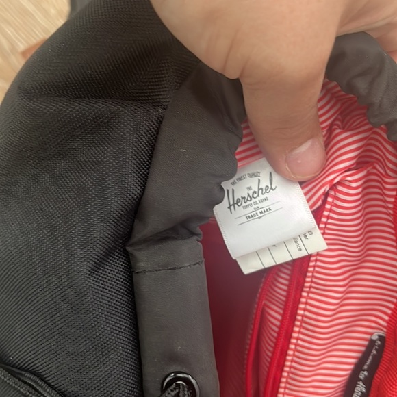 NWOT Hershel Supply Co. Dawson X-Small Backpack- Black/Tan - Picture 6 of 6